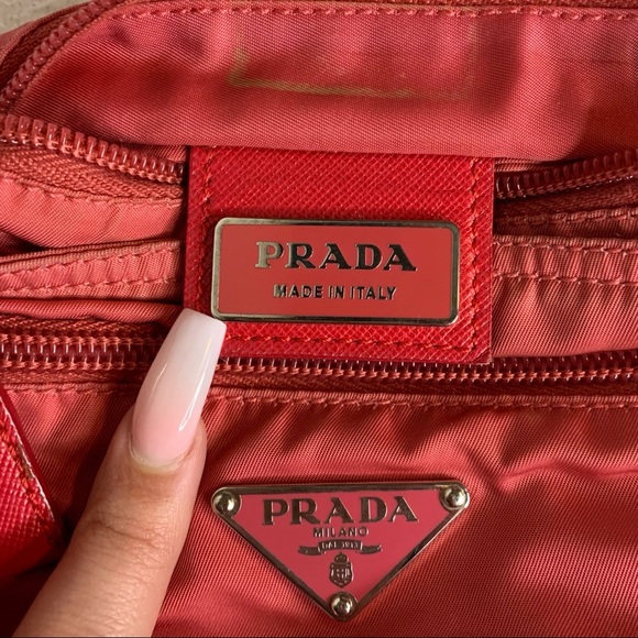 ✨✨✨✨SOLD✨✨✨✨ Prada Nylon Pink Crossbody Vintage - Picture 4 of 11